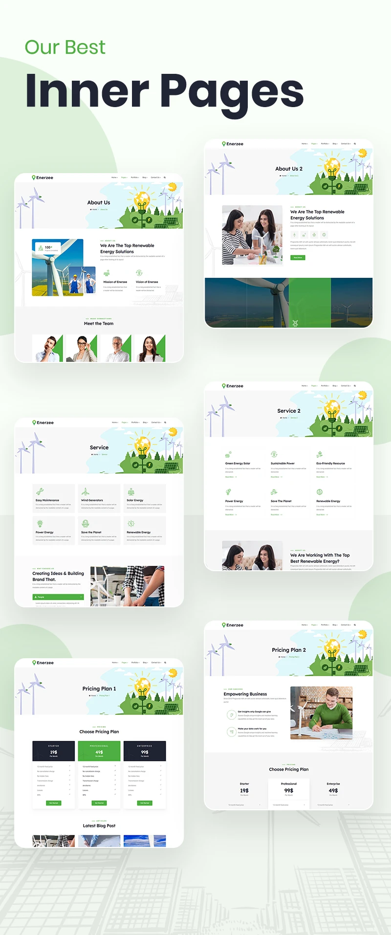 Enerzee - Renewable Energy WordPress Theme - 8