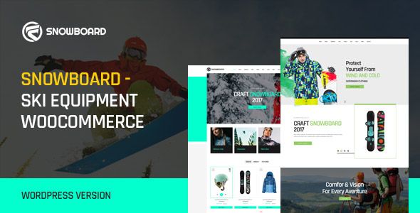 Snowboard Winter Shop WooCommerce Theme Themelexus