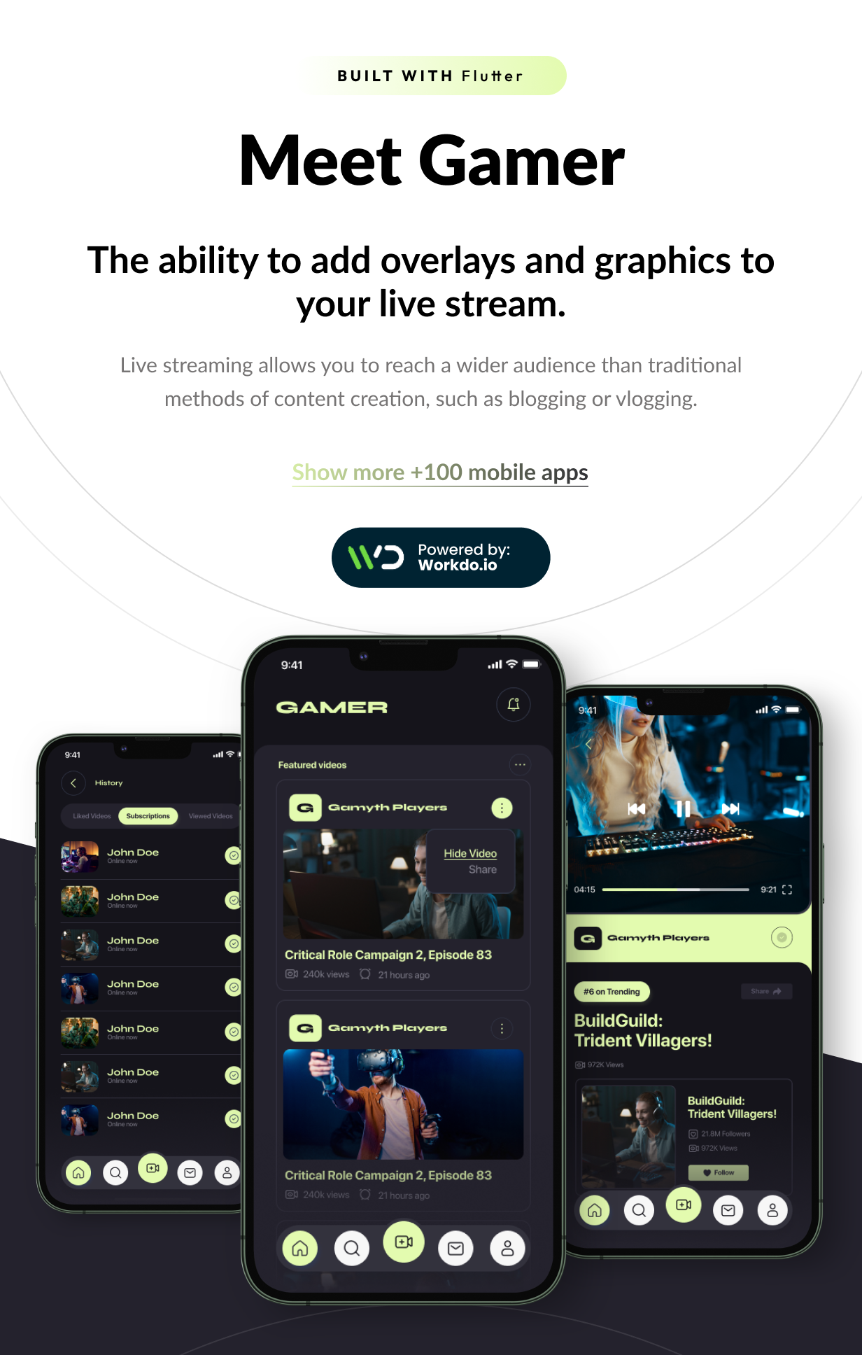 Gamer Flutter App Template | Flutter 3 - 4