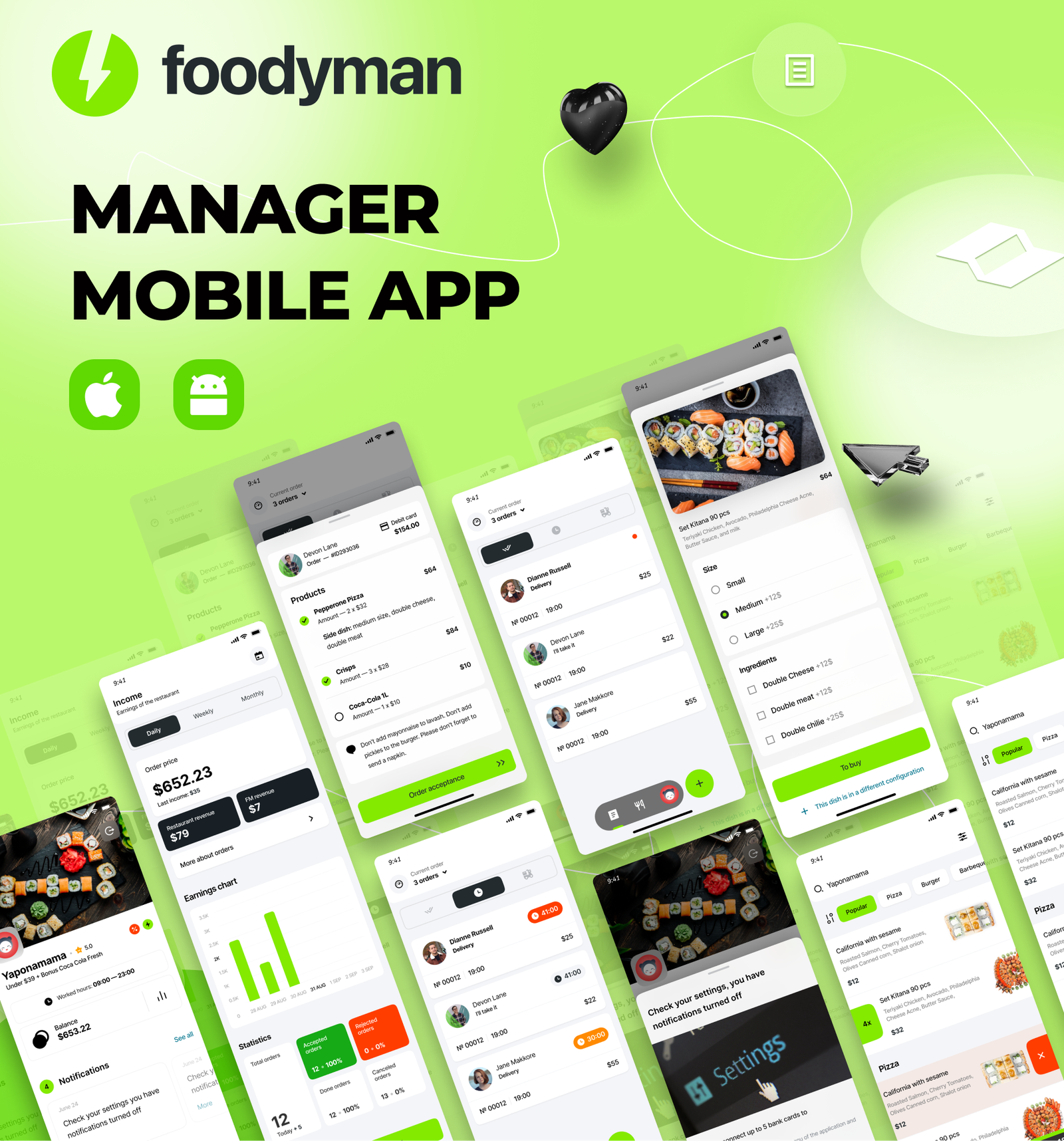 A single & multi-branch restaurant Vendor App (iOS&Android) - 5