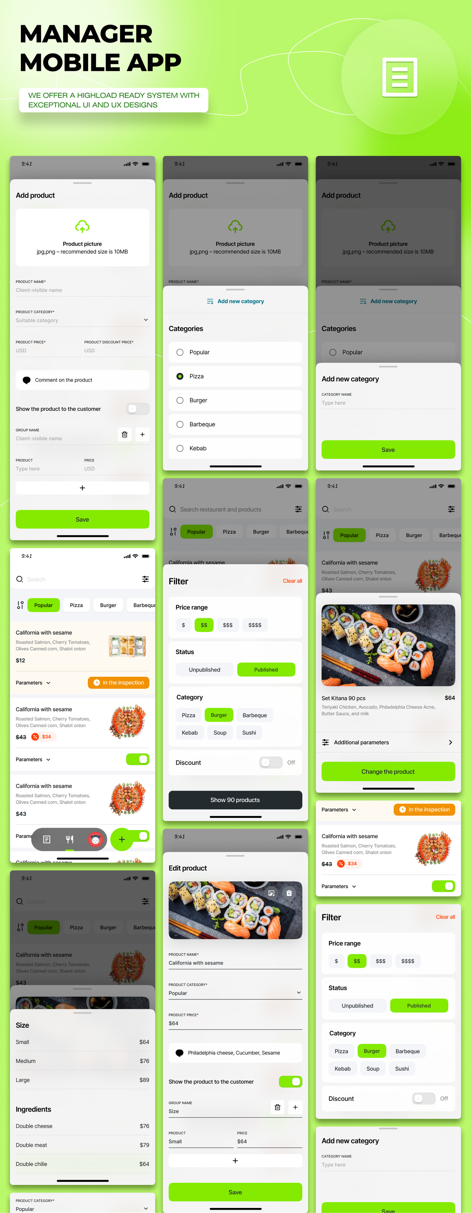 A single & multi-branch restaurant Vendor App (iOS&Android) - 9