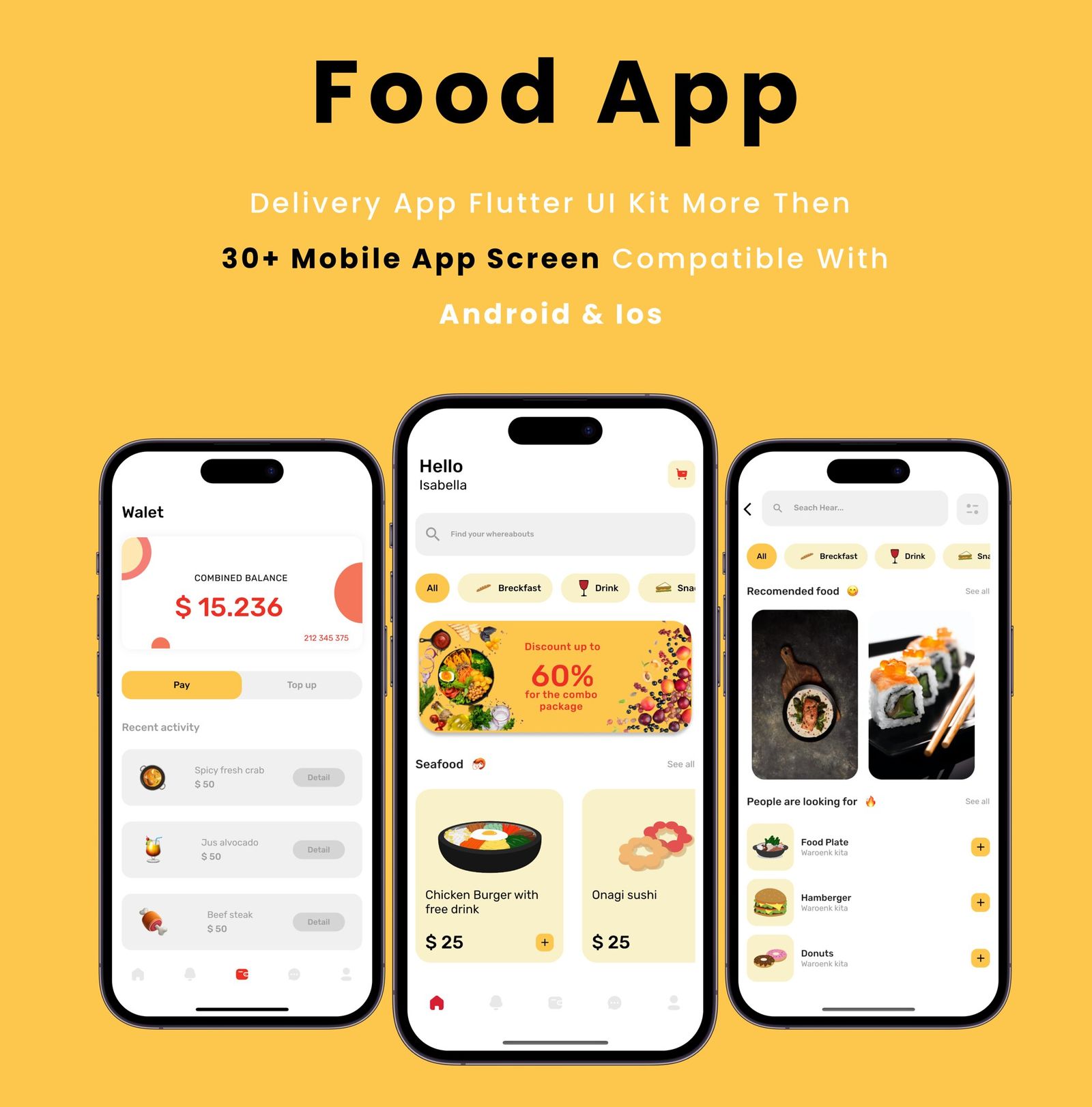 Food App - Flutter Mobile App Template - code.market