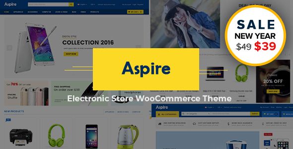 Aspire – Multipurpose Responsive WooCommerce WordPress Theme