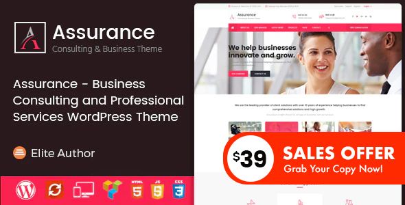 Assurance – Business Consulting and Professional Services WordPress Theme