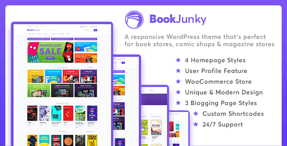 BookJunky – WooCommerce Book Store for WordPress