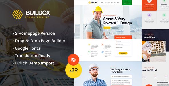Buildox – Construction and Building WordPress Theme