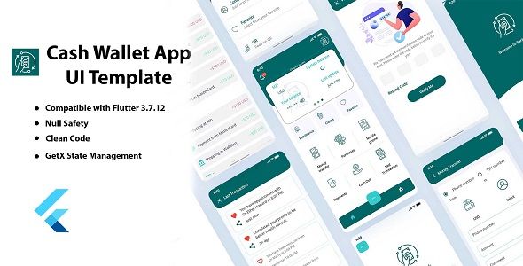 Cash Wallet App UI Template – Flutter