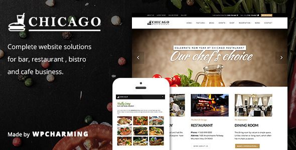 Chicago – Restaurant & Cafe WordPress Theme