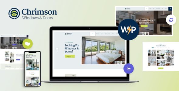 Chrimson | Windows & Doors Services Store WordPress Theme +