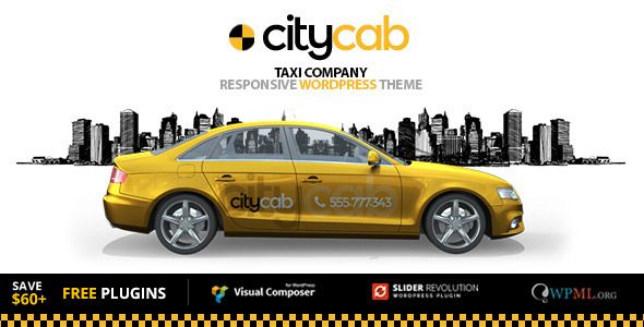 CityCab – Taxi Company WordPress Theme