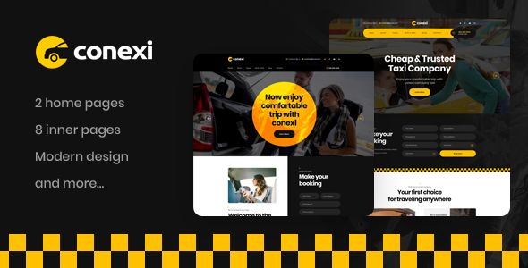 Conexi – Taxi Booking Service WordPress Theme + RTL