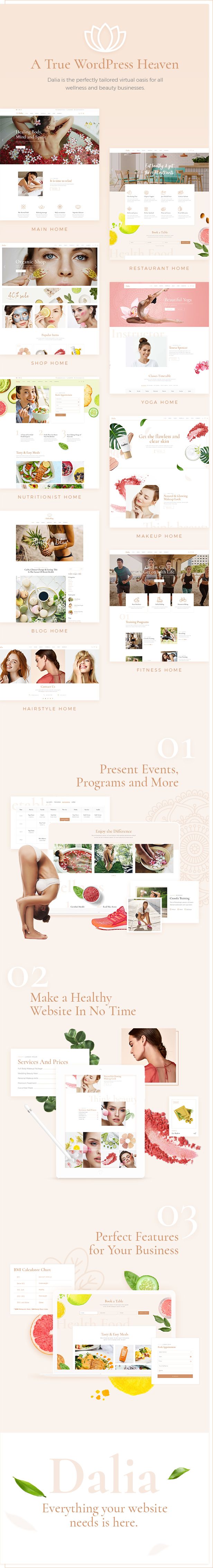 Dalia - Modern Wellness & Cosmetics Theme - 1