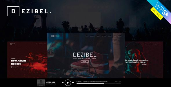Dezibel – Music Band & Musician WordPress Theme