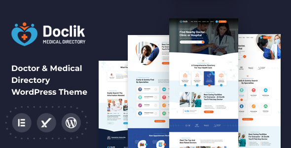 Doclik - Medical & Clinic Directory WordPress Theme image
