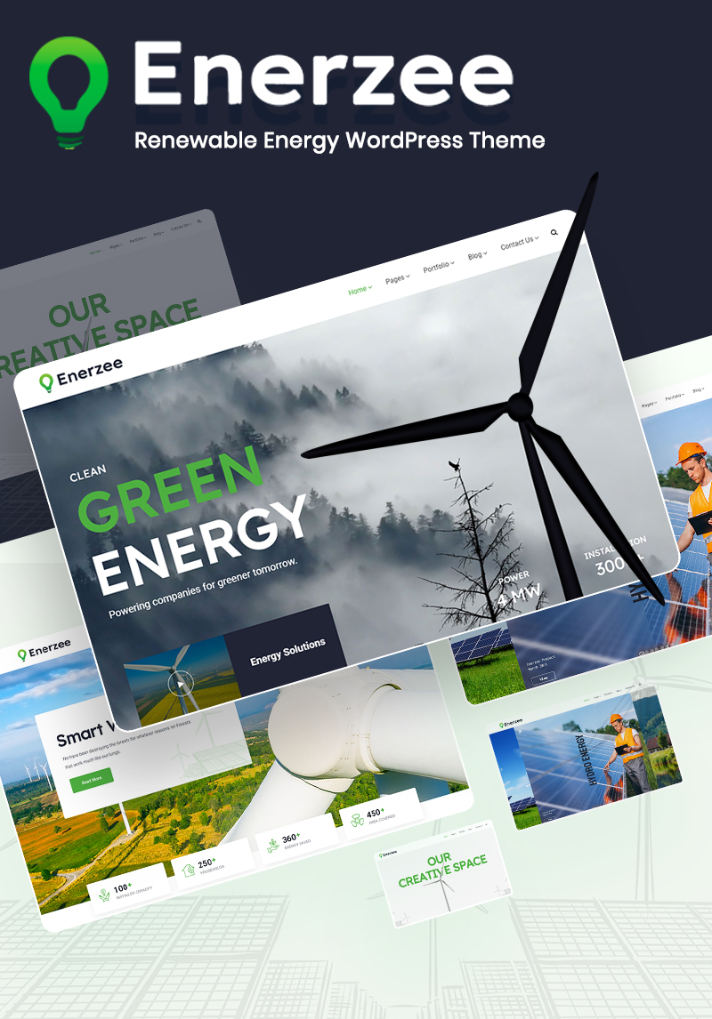 Enerzee - Renewable Energy WordPress Theme - 5