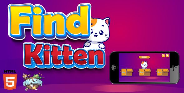 Find Kitten – Phaser3