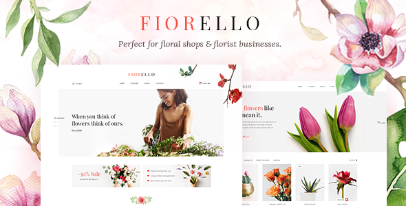 Fiorello – Florist and Flower Shop Theme