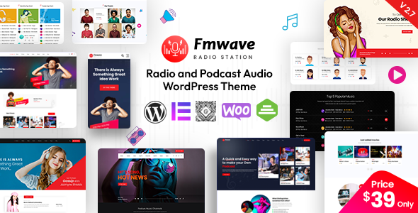 Fmwave – Radio Station WordPress Theme + RTL
