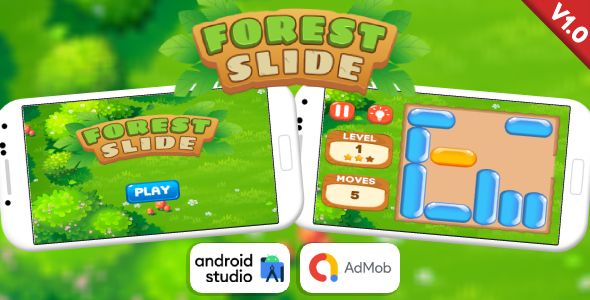 Forest Slide - Slide Puzzle Game Android Studio Project with AdMob Ads + Ready to Publish image