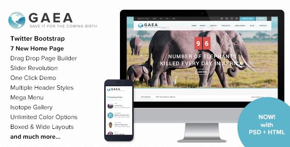 Gaea – Environmental WordPress Theme