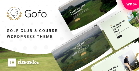 Gofo – Golf Course & Country Club WordPress Theme
