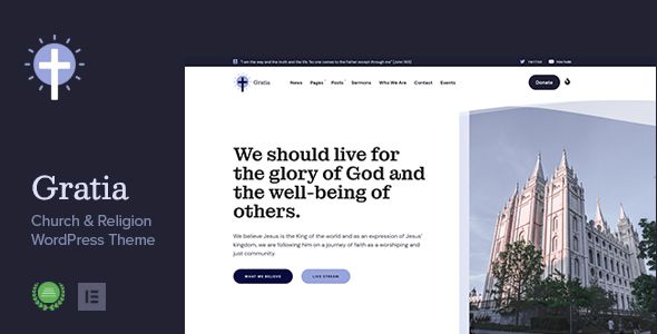 Gratia - Church & Religion WordPress Theme