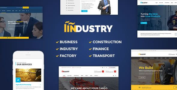 Industry – Factory, Construction WordPress Theme