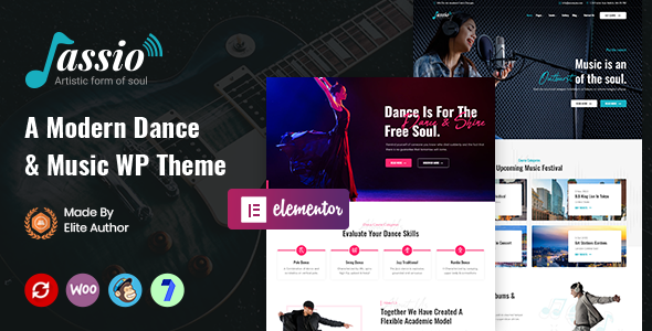 Jassio | Music WordPress Theme image