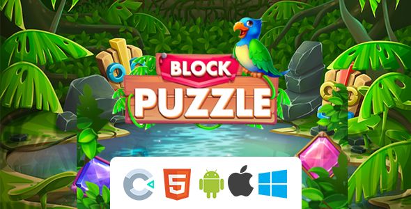 Junlge Block Puzzle ( Construct 3) image