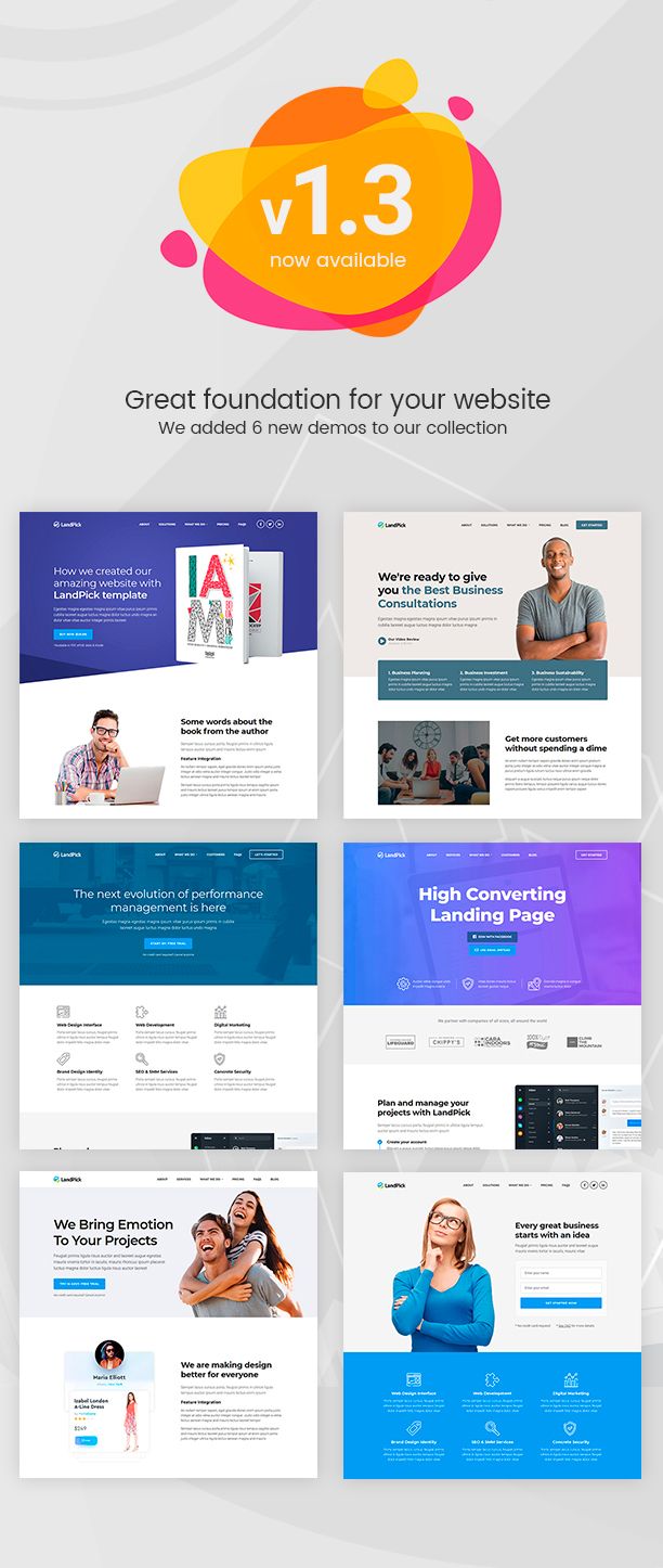 LandPick - Premium Multipurpose Landing Pages Bootstrap 4 HTML Template - 3