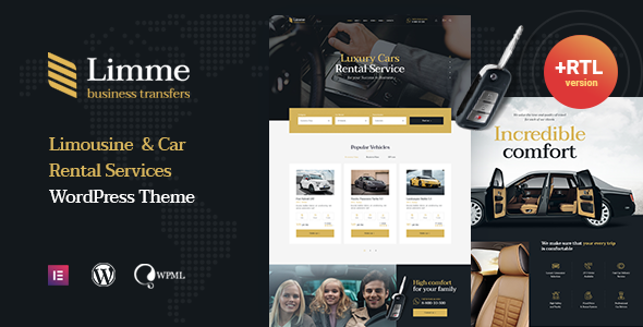 Limme – Limousine Transfers & Car Dealer WordPress Theme +