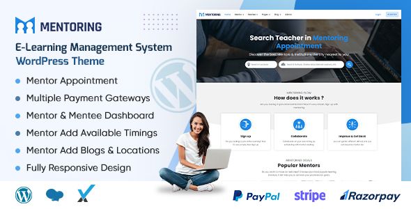 Mentoring - elearning, Learning Management System & Education WordPress Theme