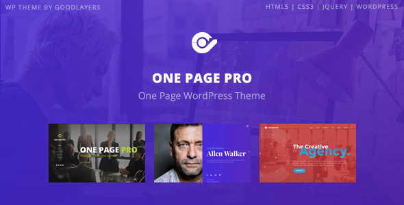 One Page Pro – Multipurpose WordPress