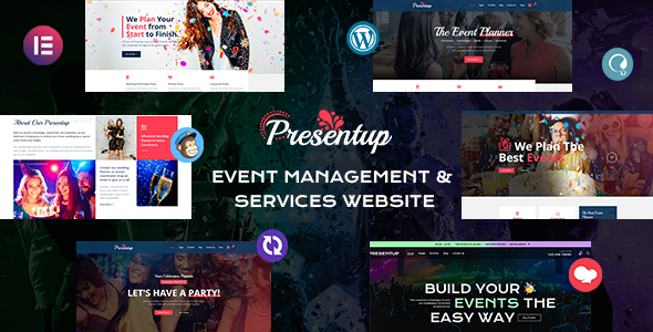Presentup – Event Planner & Celebrations Management WordPress Theme
