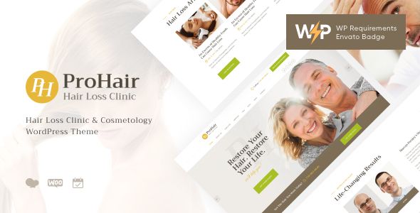 ProHair | Hair Loss Clinic & Cosmetology WordPress Theme
