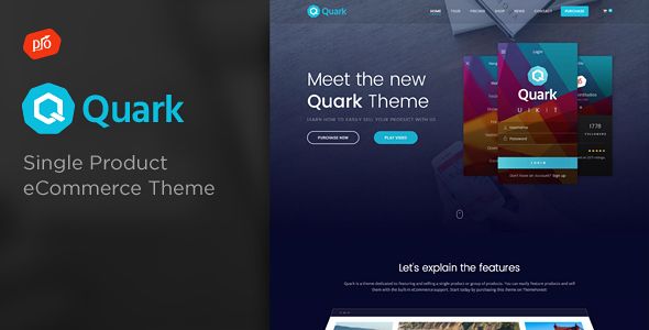 Quark – Single Product eCommerce Theme