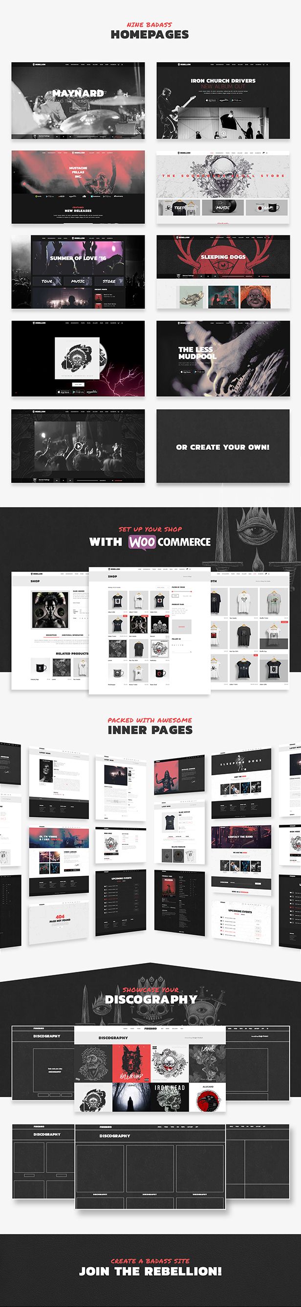 Rebellion - Theme for Music Bands & Record Labels - 1