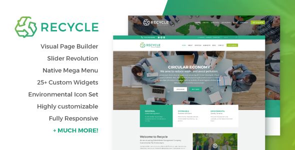 Recycle – Environmental & Green Business WordPress Theme