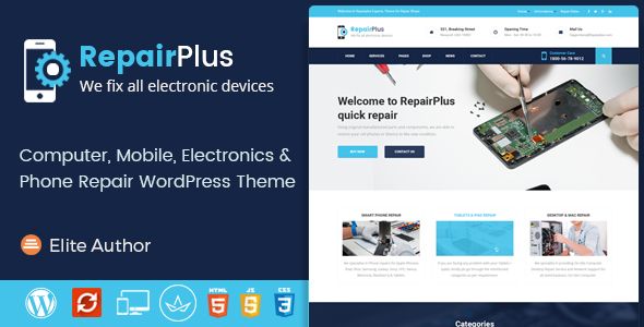Repair Plus – Electronics and Phone WordPress Theme