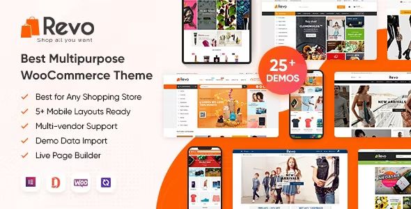 Revo – Multipurpose Elementor WooCommerce WordPress Theme (25+ Homepages &