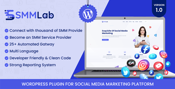 SMMLab - Social Media Marketing WordPress Plugin WordPress   Social Networking