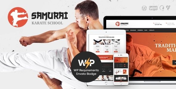 Samurai | Karate School and Fitness Center WordPress Theme