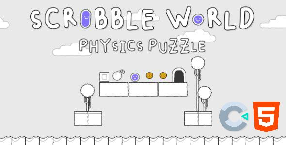 Scribble World Physics Puzzle HTML5 Game – Construct 3