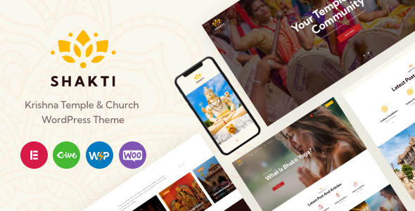 Shakti - Krishna Temple & Church WordPress Theme image