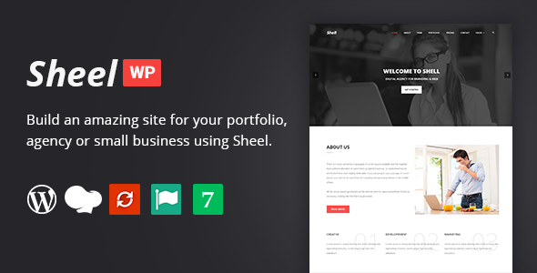 Sheel – Creative Agency and Business Landing Page WordPress Theme