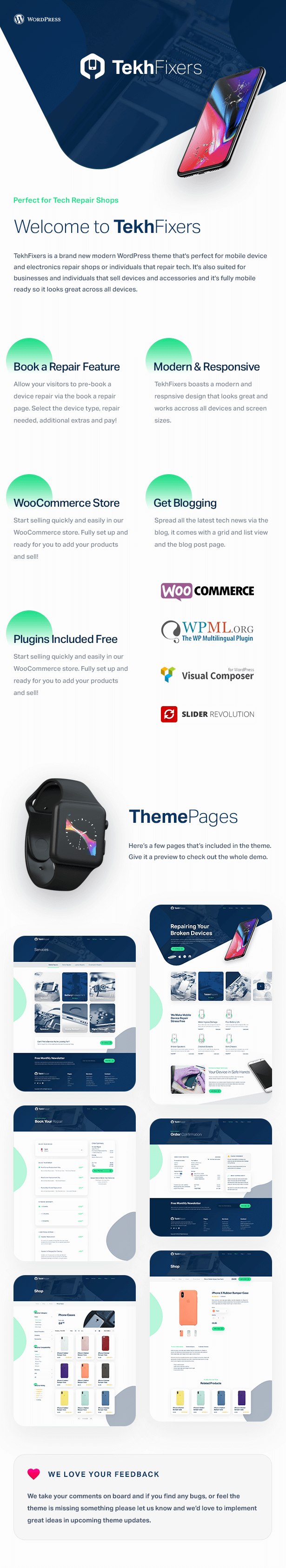 TekhFixers - Mobile Device Repair WordPress Theme - 1