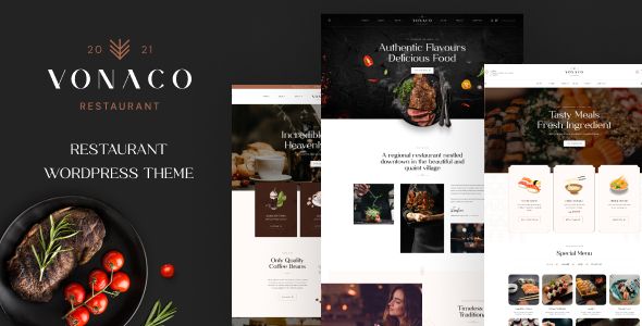 Vonaco - Restaurant & Coffee Shop WordPress Theme