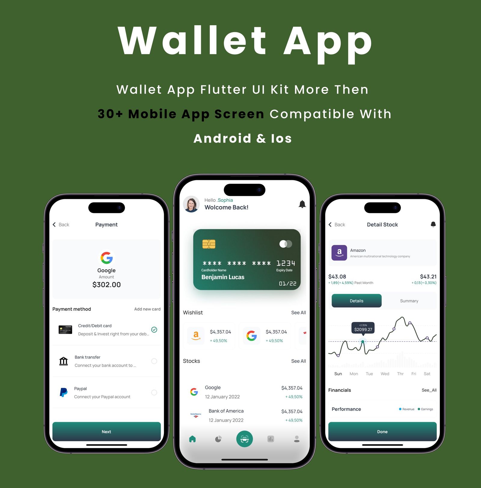 Wallet App - Flutter Mobile App Template - code.market