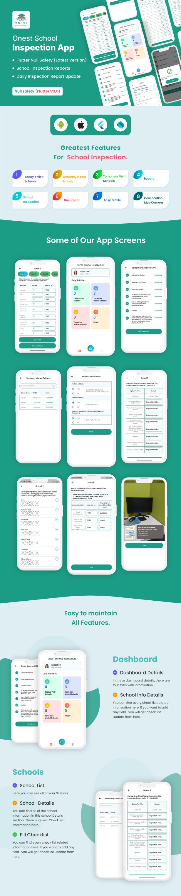 School Inspection Report Flutter Application - 1