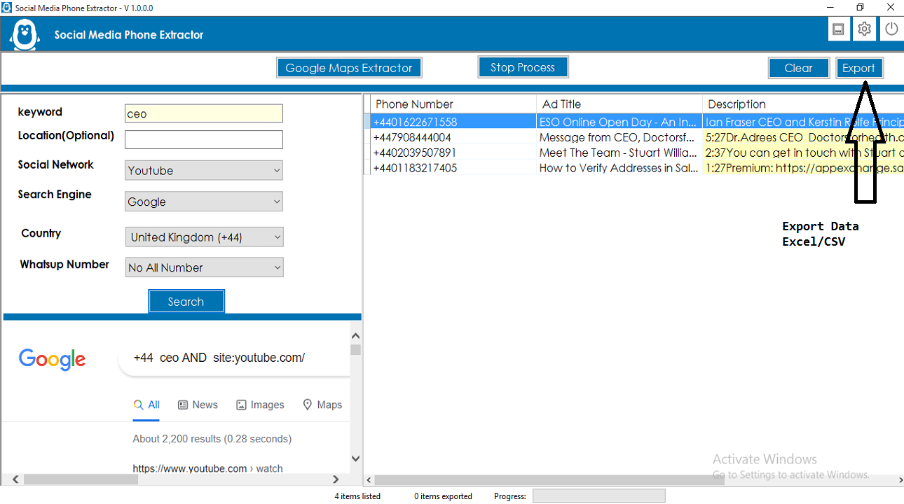 All Social Email Extractor - 4